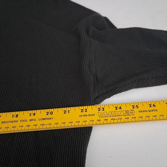 Free People Waffle Knit Oversized Dolman Sleeve Tunic Pullover Gray Women XS‎ - Picture 7 of 10